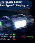 Rechargeable LED Headlamp 1200 Lumen Ultra Bright Hard Hat Light With 7 Modes For Adults Hiking Running And Camping Gear