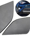 RAV4 AX40 Tow Hook Eye Cover Caps Front Left and Right Replacement Set For 2016 2017 2018 Bumpers Two Piece Easy Install Durable ABS