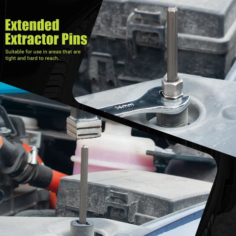 Broken Bolt Extractor Set 25 Piece Kit For Stripped Damaged Rusted Rounded Off Bolts With Easy Out Drill Guides And Extraction Tools