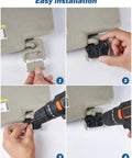 Step-by-step installation of Sun Visor Repair Kit For Ram 1500 2019 2020 2021 2022 2023 2024 2025 2026 Two Pack Aluminum Sun Visor Clips