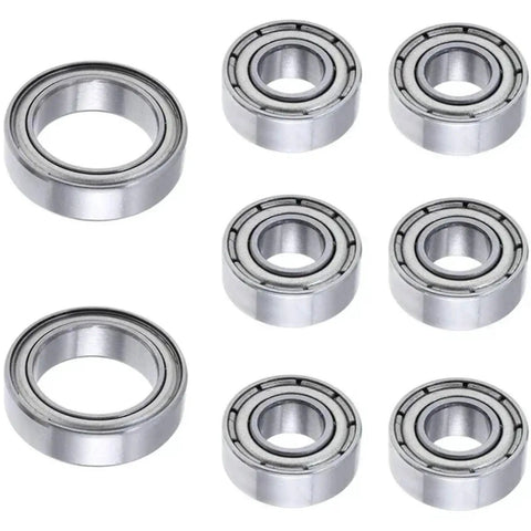 1/10 Scale Aluminum Steering Blocks C Hubs Axle Carriers And Caster Brackets Blue Anodized RC Replacement Kit bearings set