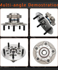 Front Wheel Hub And Bearing Assembly For Ford Transit 2013 2014 2015 2016 2017 2018 5 Lug With ABS Replacement multi-angle view