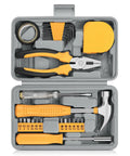 24 Piece Mini Tool Kit With Storage Box For Home DIY Office And Garage Yellow Ready To Roll Compact Hand Tool Set for quick fixes