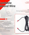 Upgrade Your Vinyl Setup With This Six Foot Ground Wire For Magnetic Cartridge Turntables Designed To Eliminate Hum And Static Electricity Featuring Durable Spade Lugs On Both Ends For Easy Installation To Amplifiers And Receivers Ensuring Crisp Audio.