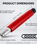 Heavy Duty Grease Fitting Cleaning Tool With Anti Rust Construction Red Universal Cleaner with precision coupler and O-rings