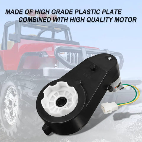 Upgrade Your 24V Kids Ride On Toy Car Gearbox Motor 2Pcs Set With 45000 RPM, High Speed RS555 Drive Engine, Quick Change Wire Connector For Easy Install, Power Boost For 24 Volt Ride On Toys Cars
