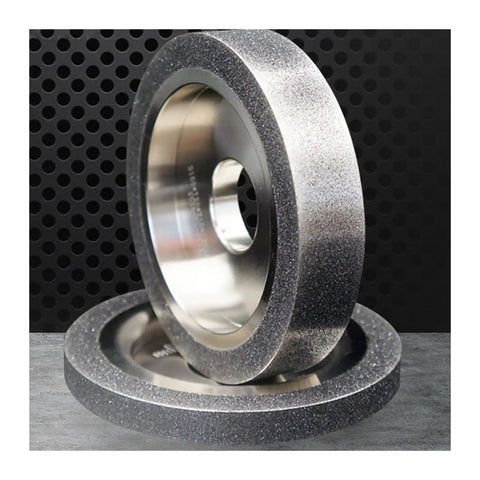 100mm CBN Drill Machine Grinding Wheel 25.4mm Hole with coarse grit for sharpening HSS milling cutters on drill fixtures.