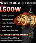 Beefy 2 In 1 Electric Chain Hoist With 2200 Lbs Pull Capacity And 20 Ft Lift Featuring Industrial Grade G80 Steel Chain For Heavy Duty Garage Shop Hauling And Rigging Workloads motor with features like 1500W power and high-speed copper.