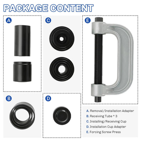 Heavy Duty Ball Joint Press And U Joint Removal Tool Kit For 2WD And 4WD Cars And Light Trucks Ball Joint Separator Tool