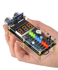 Hands-On Ultrasonic Distance Sensor DIY Kit With LED Indicators And Ranging Alarm HC-SR04 Compatible Soldering Practice Project