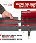 Heavy Duty 24 Inch Aluminum T Track Extensions For Woodworking Setup With Splice Plates And Hardware Set Of 2 in use, showing quick installation.