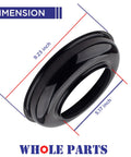 PA030002BK Black Burner Bowl Replacement For Open Burner Ranges Ovens And Stoves with 9.23 inch diameter, shown with dimensions.