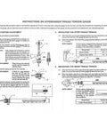 Instructions for Pencil Style Thread Tension Gauge For Top Thread Tension Adjustment On Commercial Embroidery Machines