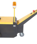 Rock Heavy Duty Electric Powered Tugger 7k on a black and yellow design with wheels for moving trailers and carts smoothly.