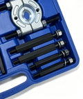 Professional Grade 14 Piece Automotive Bearing Puller Kit With Dual Disc Separator Aid To Remove Bearings Safely For Cars Or Motorcycles Great For Wrenching Fans Who Want Fast Results Using A Killer Puller Kit For Trucks And Bikes, blue case