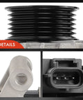 Ford F150 F250 F350 6.2L V8 Alternator Replacement 12 Volt 150 Amp With 6 Groove Pulley Clockwise details view