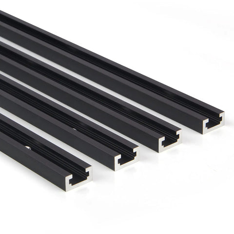 12 Inch T Track Kit 40 Pack For Woodworking With Double Cut Universal T Tracks Predrilled Mounting Holes And Hold Down Clamps Includes Five