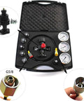 Hydraulic Nitrogen Pressure Test Set And Accumulator Charging Kit With 3 Gauges 1500 PSI 3600 PSI 6000 PSI 7 Couplings And 1 Gas Hose