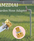 Premium Heavy-Duty Brass Garden Hose Adapter For 3/4 Inch Drip Irrigation Tubing To Faucet With Leak-Proof Rubber Gasket, Reusable Connector Fitting For Rain Bird And Toro Systems That Actually Holds Up Outdoors on hose