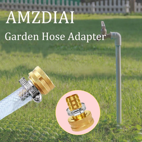Premium Heavy-Duty Brass Garden Hose Adapter For 3/4 Inch Drip Irrigation Tubing To Faucet With Leak-Proof Rubber Gasket, Reusable Connector Fitting For Rain Bird And Toro Systems That Actually Holds Up Outdoors on hose
