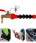Pro Grade Angle Grinder Coolant Sprayer System Featuring Badass Stainless Steel Mist Nozzle for easy water control on cutting tools.