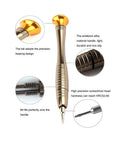 Close-up of Magnetic 25 In 1 Screwdriver Set With Vanadium Steel Bits Non Slip Handle showing detailed design features