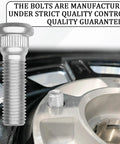 Image of Five Piece Steel Wheel Studs Kit featuring M12x1.5 threads and 49mm length on a wheel hub background.