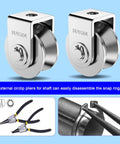 2 Pack 3 Inch Stainless Steel U Groove Pulley Wheel Set For Heavy Duty Gate Track Sliders With 1880 Lb Load Capacity Perfect For Swing Or Sliding Gates And Industrial Grade Gate Hardware. SUS304 stainless U-groove pulley wheels