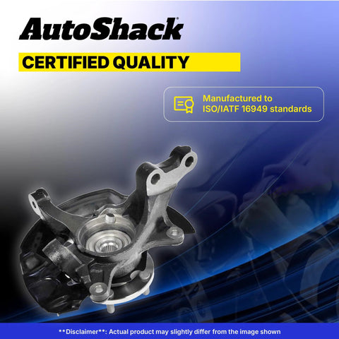 Front Steering Knuckle And Wheel Bearing Hub Assembly Replacement For 2011 To 2013 Hyundai Sonata 2 Piece Set