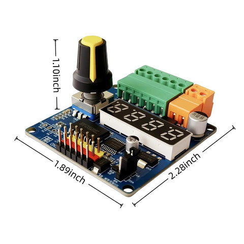Six-Channel Servo Controller Board With PWM Speed And Angle Adjust, 90 180 270 Degree Range, top view, components visible