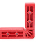 90 Degree Positioning Plastic Right Angle Clamp For Woodworking With 120mm Scale And Complete Accessories, corner detail