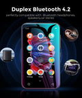 72GB WiFi MP3 Player With Bluetooth 4.0 Inch Full Touch Screen MP4 Player With Speaker displayed with app icons on screen
