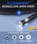 Triple Lens Borescope With 5-Inch IPS Screen 1920P HD Inspection Camera Pro Grade All-In-One Triple Lens System Three 7.9mm HD Lenses waterproof borescope with 8 adjustable LED lights, IP67