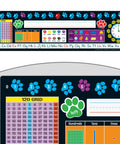 Paw Prints Self Adhesive Deluxe Plastic Desktop Reference Nameplates 24 Pack With Letters Numbers Colors 2D And 3D Shapes 120 Grid Left