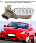 Heavy Duty Alternator Rebuild Bearing Kit For Toyota Vibe And Corolla Equipped With 1zzfe Motor, showing component and red car.