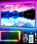 LED Backlight for 32 To 45 Inch TVs 9.84 Feet RGB Strip Lights With Remote Bluetooth App Control Music Sync USB Powered Ambience