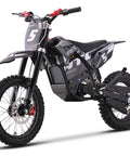 60V 2000W Pro Electric Dirt Bike Lithium Grey With Quick Release Battery, 35-40 MPH Top Speed, 10-18 Mile Range, IPX6 Waterproof