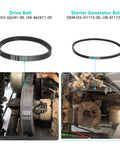 All In One Golf Cart Tune Up Kit With Starter Generator Belt And Drive Belt For Yamaha G16 G19 G22 1996 And Up belts shown