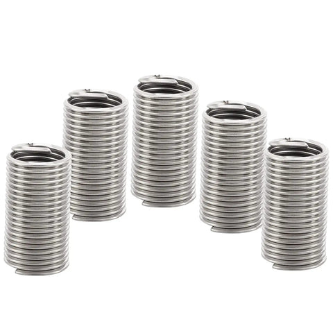 5 Piece Stainless Steel Wire Thread Insert Kit With Protective Coil Sleeve For Screw Repair Heavy Duty M24x3x3D