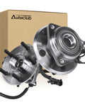 Front Wheel Hub Assembly For Jeep Wrangler 2007 Through 2016 5 Lug With ABS Beefed Up Replacement 2 Pack Front Position 3 Bolt