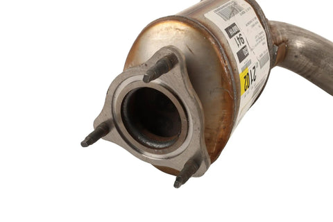 Close-up angle of GM OE Replacement Three Way Catalytic Converter With Exhaust Pipe Drop In Upgrade For Your Ride Direct Fit And Bolt On OEM Grade Build For Reliable Emission Control And Longevity Part 19418921