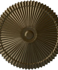 Shakur Brass Ceiling Medallion, 24 Inch Diameter, 3 Inch Projection, Fits Canopies Up To 5 Inches, Lightweight Yet Durable