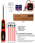 Gearhead Approved Circuit Tracer And Short Open Finder With Synced Led Bars And Audible Tone Generator For Hassle Free DC 6 To 42 V Car Truck Wiring Diagnostics with components and instructions.