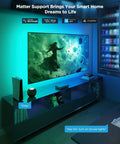 HDMI 2.1 AI Sync Box 2 With RGBWIC For 55 To 65 Inch TVs Delivers 8K 60Hz And 4K 144Hz, screen sync in a smart TV room with Matter support