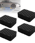 4 Pack Solid Rubber Car Lift Pads Heavy-Duty Anti-Slip Jack Lift Blocks with 3000 Lb Load Capacity Rubber Spacers in black