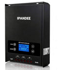 60 Amp MPPT Solar Charge Controller with 200V Max Input, 99.9 Percent Efficiency, Auto Detect 12V to 48V, LCD Display, Black Case
