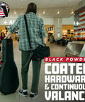 Traveler with Molded Flight Case For SG Style Double Cutaway Guitars With ATA Roto-Molded Polyethylene Shell in airport