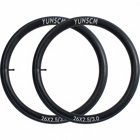 Heavy Duty 26x3.0 E Bike Inner Tubes 26x2.50 2.60 2.80 3.0 Compatible with Schrader Valve Fat Tire Tubes 64 76 559 ETRTO AV32mm