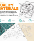 304 Stainless Steel E Clip And C Clip Retaining Rings Kit With Tweezers, 303 Pcs Assortment, displayed on a mat