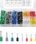 800 Piece Assorted Wire Ferrules And Terminals Kit AWG 22 To 10 Insulated Copper Crimp Connectors for Electrical Use